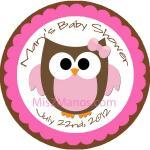Baby Owl Baby Shower Sticke..