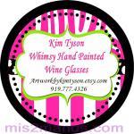 3 inch round stickers Custo..