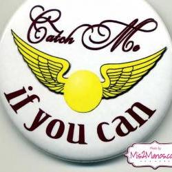 Harry Potter Golden Snitch Ball Buttons Personalized Buttons Custom Buttons and Pins