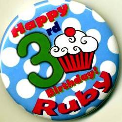 Cupcake Birthday Party Buttons Personalized Buttons Custom Buttons